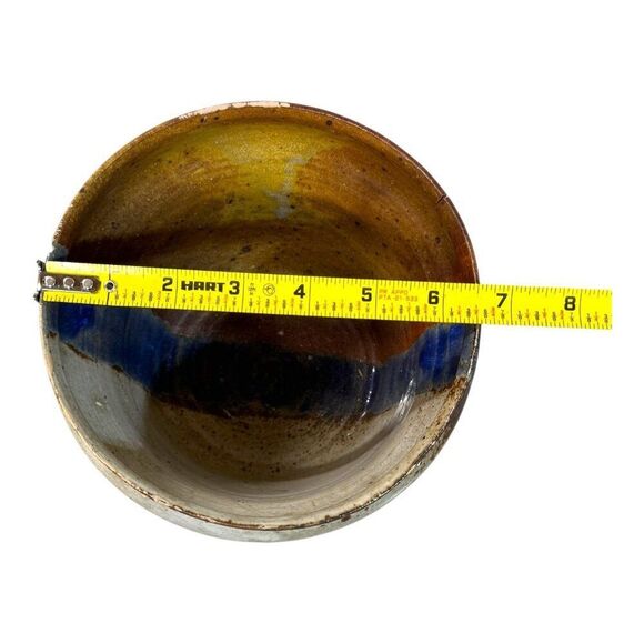 Studio Pottery Stone Handcrafted Ceramic Bowl Or Bonsai Planter Multicolor READ - Picture 6 of 7